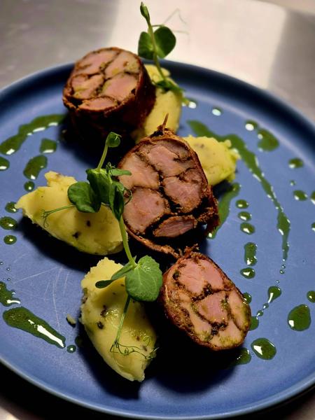 Mosaic pork tenderloin